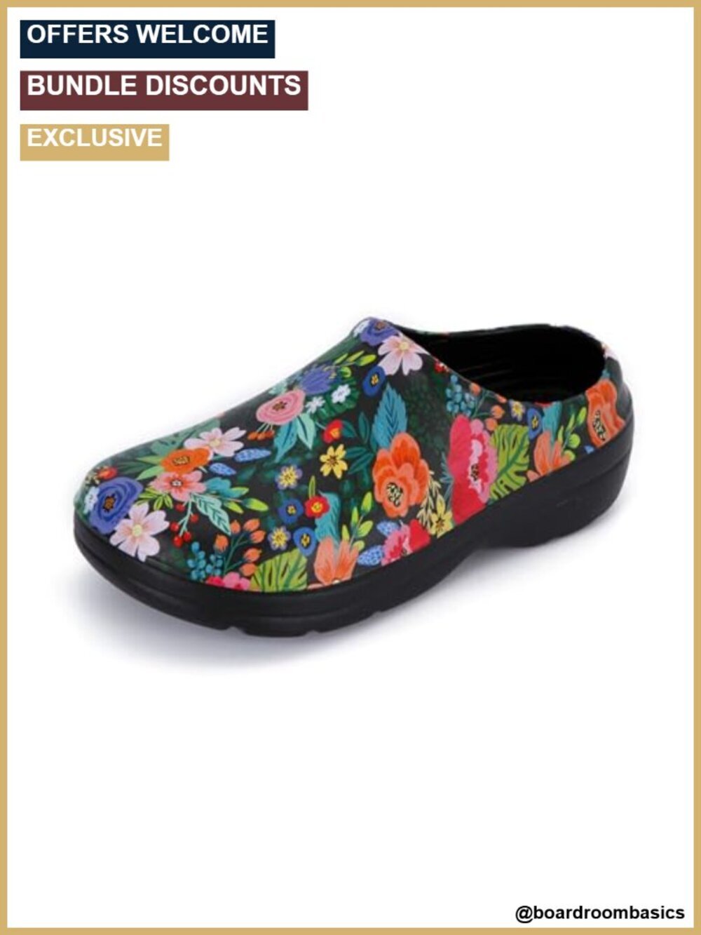 Waterproof Clog with Arch Support - Lightweight Slip-On Garden Shoe